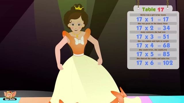 Multiplication Table Rhymes - Table 17 In Ultra HD (4K)