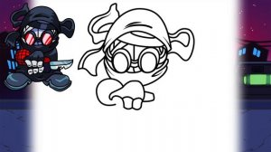 HOW TO DRAW HANK J WIMBLETON | Friday Night Funkin (FNF) - Easy Step By Step Tutorial For Beginners