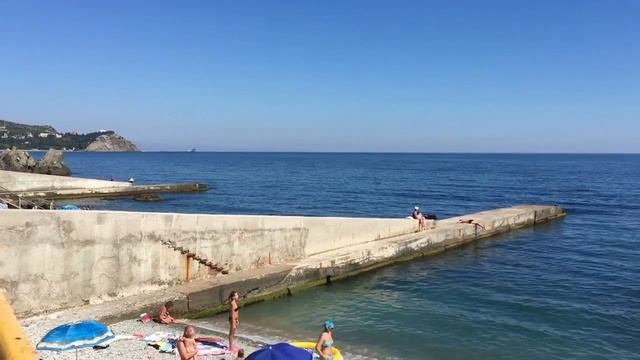 Набережная посёлка Партенит. Городской пляж
