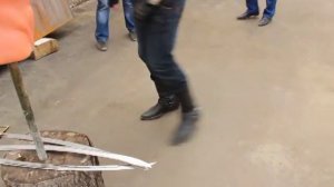 Фирма "Назаров и Калибр" представляет: Строгание гвоздей шашками