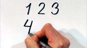 Как писать цифры от 1 до 9