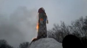 Сожжение чучела на масленице.Бузулук 2019