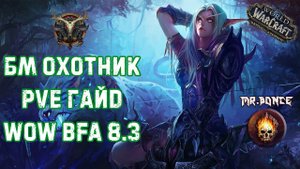 ⚠️ БМ хант ПВЕ гайд  ⚠️WOW  Битва за Азерот патч 8.3 ⚠️ by Сокасстер