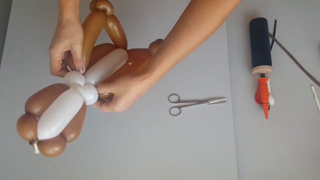 Собачка из шаров. Мастер класс. Как сделать. Balloon dog. Balloons. DIY. Hand made. How make