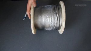 Трос нержавеющий 6 мм A4 7х7 (средней жесткости) DIN 3060-72 (ГОСТ 3067-88)