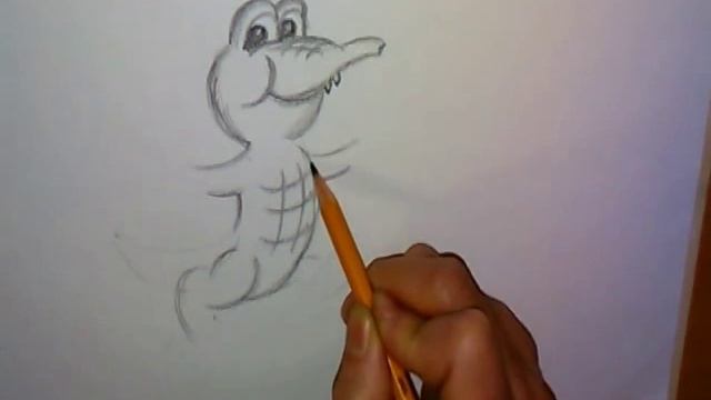 Учимся рисовать крокодила смотреть онлайн