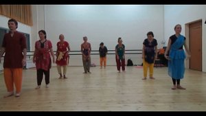 Kuchipudi class with the Vempati's audio recording from archives studio "Ananda Thandava" for 2012