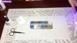 Распаковка Втирка для ногтей  набор 12 шт (Хлопья Юки) (Дизайн для Ногтей Декор)