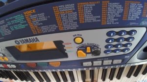 Звук аккордеона синтезатора Yamaha PSR 260.
