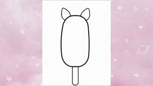 Как нарисовать милое мороженое единорог по шагам. Анимация