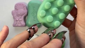 АСМР МЫЛО Таппинг и скретчинг железными ногтями.