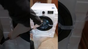 Пральна машина повногабаритна SAMSUNG WW90TA047AE1/UA. Розпаковка