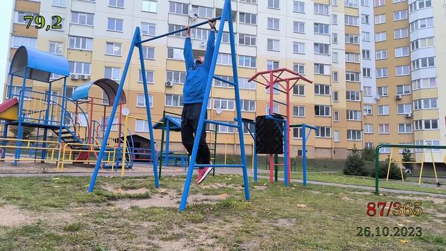87/365: приседания, подтягивания, вис на турнике. смотреть онлайн