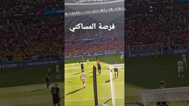 فرصة المساكني الخطيرة من وراء المرمى #كأس_العالم #tunisia #تونس #algerie #egypt #worldcup #maroc