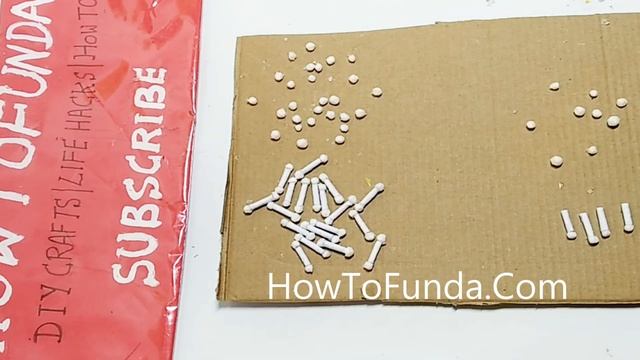 corona virus model(3D) making using waste materials  | DIY | howtofunda