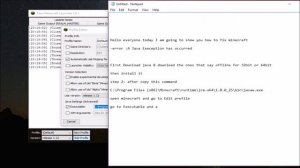 Minecraft how to fix error: A java Exception has occurred Working 2019