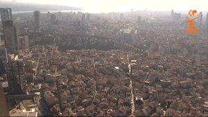 Европа и Азия с крыши небоскрёба Istanbul Sapphire