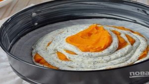 Творожная запеканка с тыквой и маком