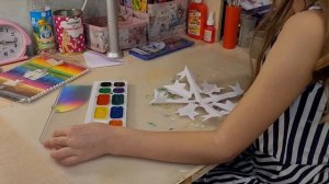 Снежинка Звёздочка. Как сделать снежинку звёздочку.