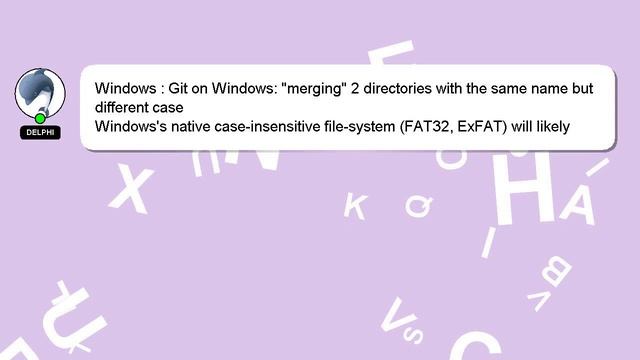 Windows : Git on Windows: "merging" 2 directories with the same name but different case смотреть онлайн
