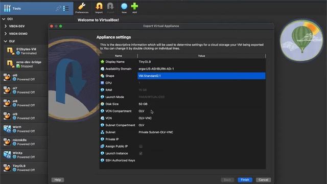 VirtualBox 7: export local virtual machine to Oracle Cloud Infrastructure смотреть онлайн