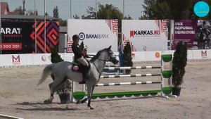 Хайрулина Ксения и Арагорн, Кубок памяти А. Хашимахунова 130 см, Бишкек, 12-05-23.