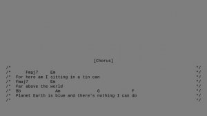 David Bowie – Space Oddity - Space Oddity (Lyrics & Chords)