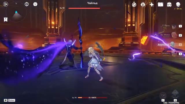 БЕЗ артефактов и оружия закрыл Кленовый Зал и кибербуллю Тарталью/90 lvl Tartaglia NO GEAR смотреть онлайн