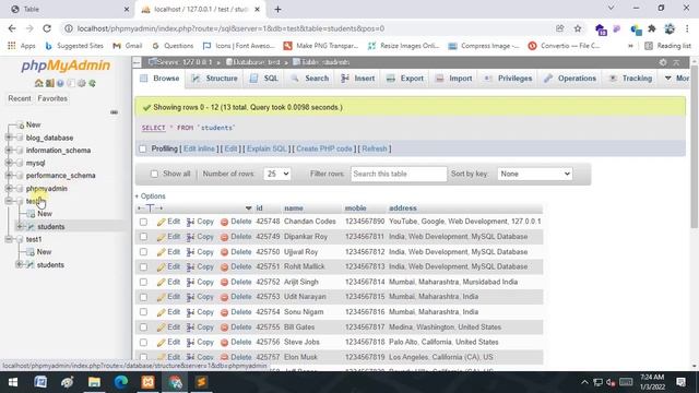 Fetch and Display Data on Table using PHP and MySQL Database in Hindi