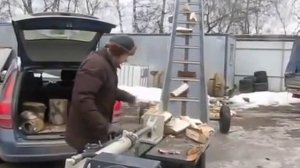 Цепной транспортёр для дровокола