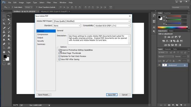 How to Save as PDF in Photoshop смотреть онлайн