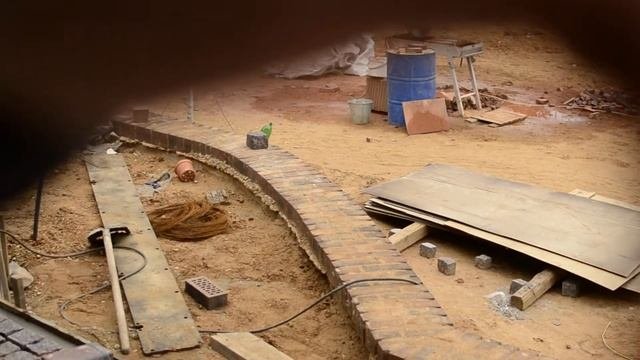 Большой клинкерный кирпич для дорожек . Мостовая ру.
