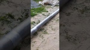 Теплотрасса от котельной до бани.
