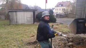 Прикол с отбойным молотком