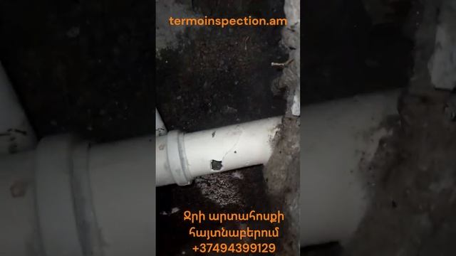 Ջրի արտահոսքի հայտնաբերում #homeinspection #homeinspector #отоплениедома #leakdetection #тепловизор