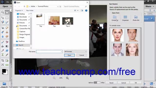 Photoshop Elements 2019 Tutorial Open Closed Eyes Adobe Training смотреть онлайн