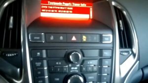 Opel Vauxhall Astra J CD 400 hidden test mode