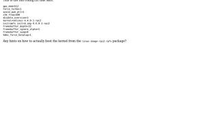 Raspberry Pi: Raspbian Kernel and initramfs