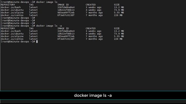 docker list machines | how to list docker images and containers? | 5-Minute DevOps