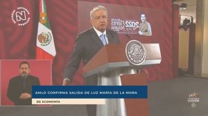 AMLO confirma salida de Luz María de la Mora de Economía