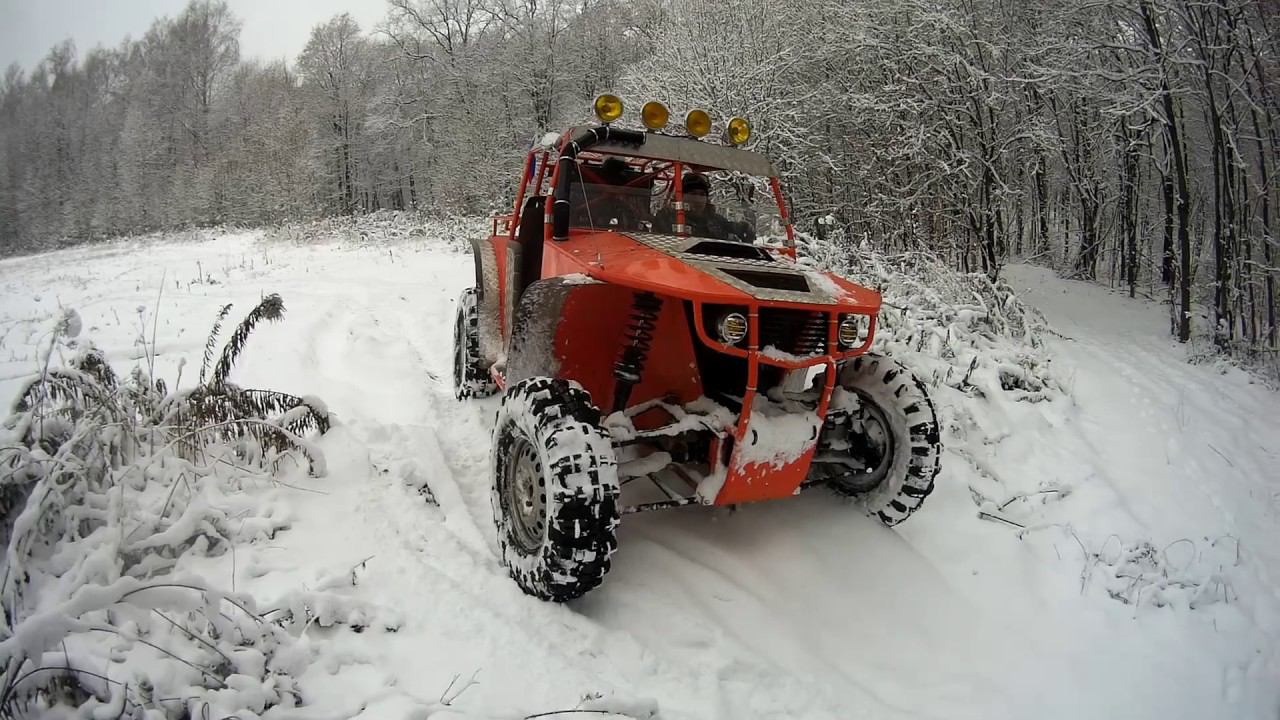 Самодельный багги. Обкатка новых амортизаторов. смотреть онлайн