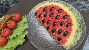 Рецепт Салата "Арбузная Долька" - Нереально вкусный салат на праздничный стол
