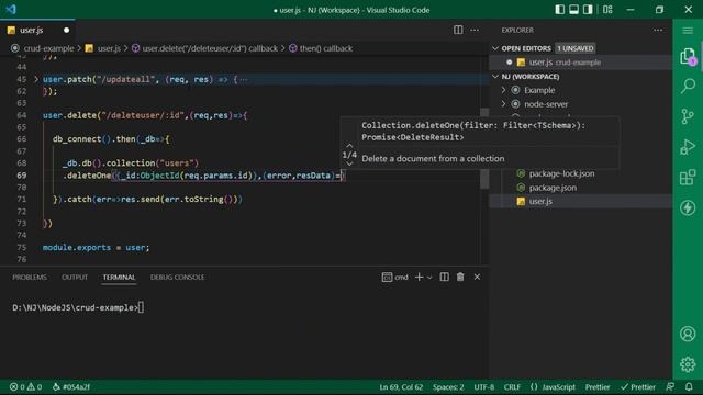 Node.js & Express.js Series | Chapter 18 | Deleting Records from database
