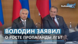 Володин заявил о росте пропаганды ЛГБТ в России