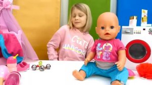 Чем кормить Беби Бон Эмили и что делать при аллергии? Игры в больничку для девочек с Baby Born