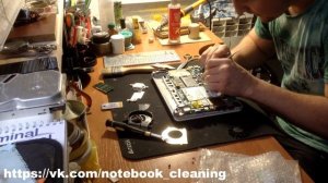 Чистка нетбук MSI Wind U100