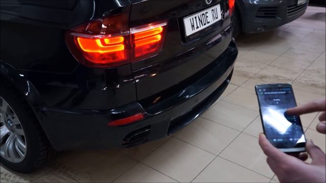 Активный звук выхлопной системы дизельного BMW X5 3.0d E70 от WINDE.RU