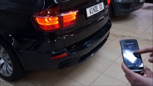 Активный звук выхлопной системы дизельного BMW X5 3.0d E70 от WINDE.RU
