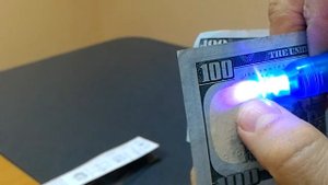 Детектор Валют из ручки с ультрафиолетом (за 3 копейки) - Currency detector with 3 batteries (4,5v)