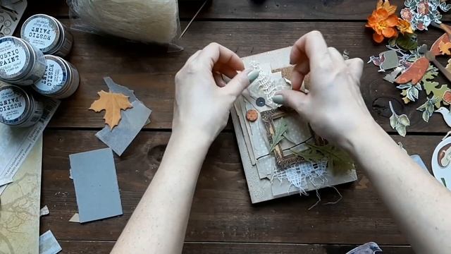Как оформить деревянную рамку для фото в осеннем настроении/Скрапбукинг смотреть онлайн